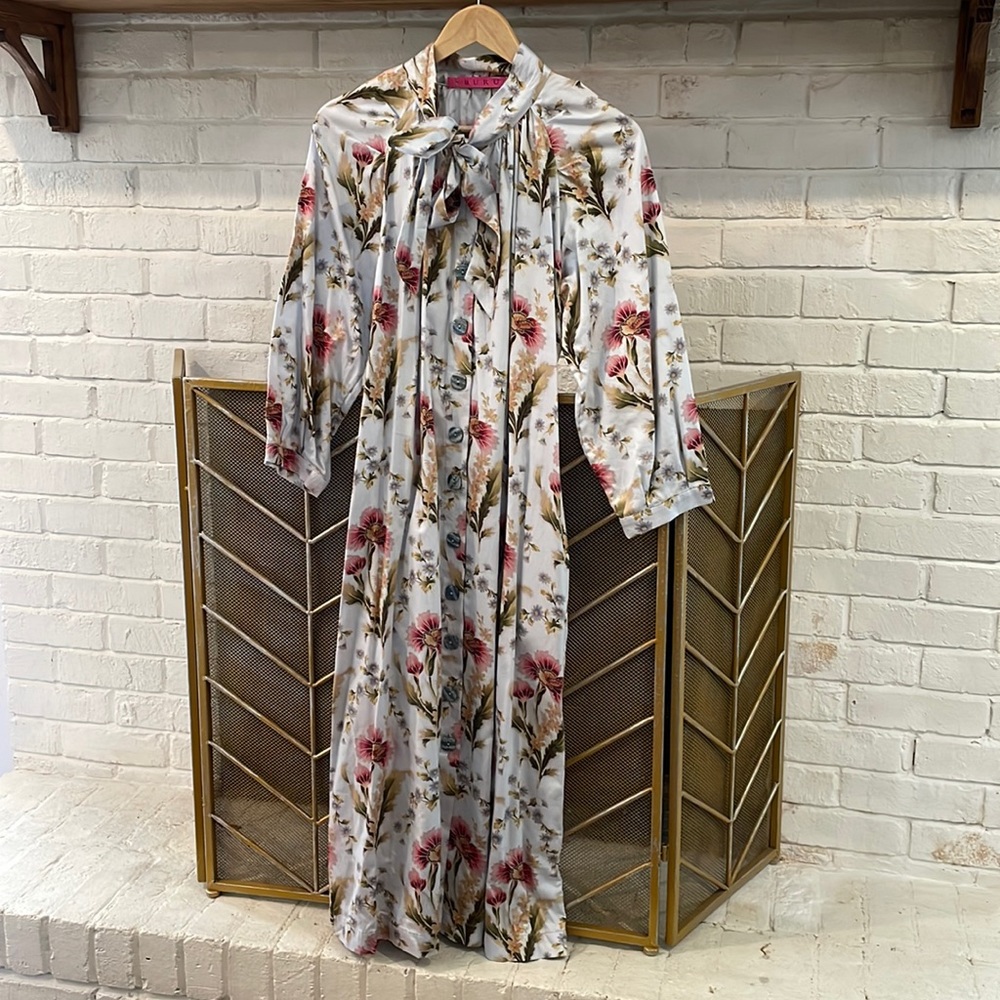 Buru Bow Dress with custom button detail